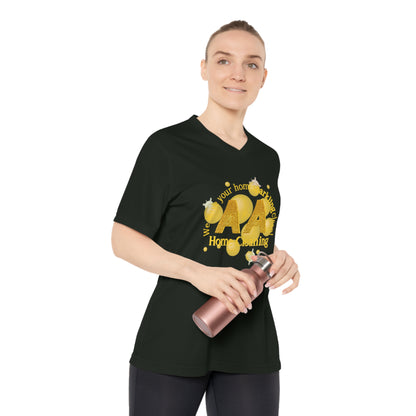A&A, Yellow Logo on a 3rd V neck, Team365