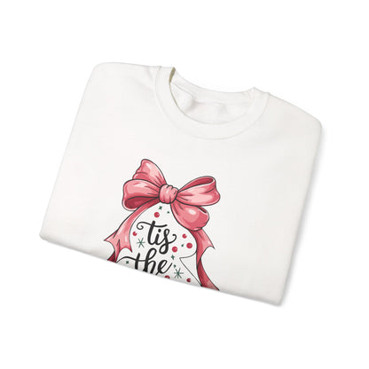 Festive Holiday Crewneck Sweatshirt - 'Tis the Season, Christmas Gift, Cozy Apparel, Winter Wear, Unisex Fashion