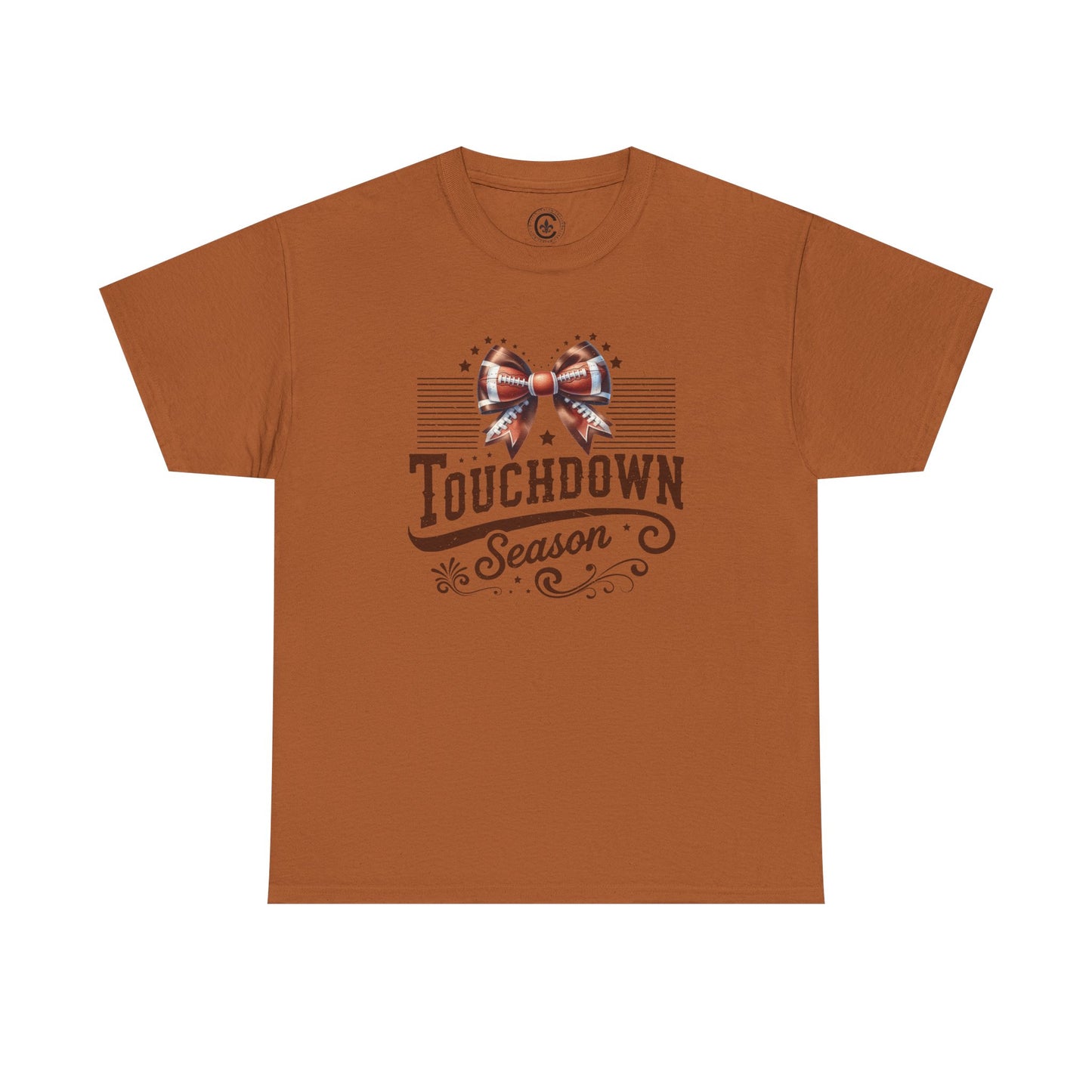 Touchdown Season Unisex Heavy Cotton Tee, Football Fan Shirt, Game Day Outfit, Sports Tee, Gift for Fans