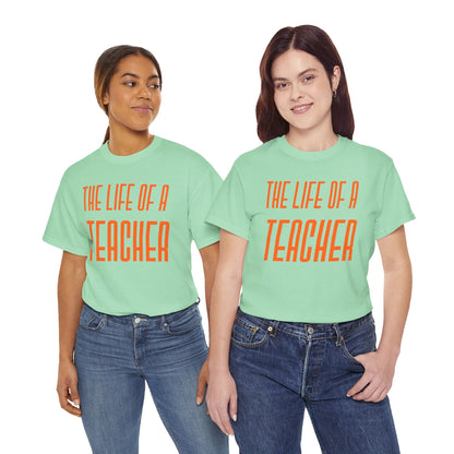 The life of a Teacher  Tee - Unisex Heavy Cotton T-Shirt, Music Teacher Gift, Music Lover Shirt, TS12 12 Swiftie