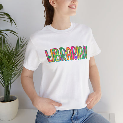 Colorful Librarian Tee - Tshirt, Back to School
