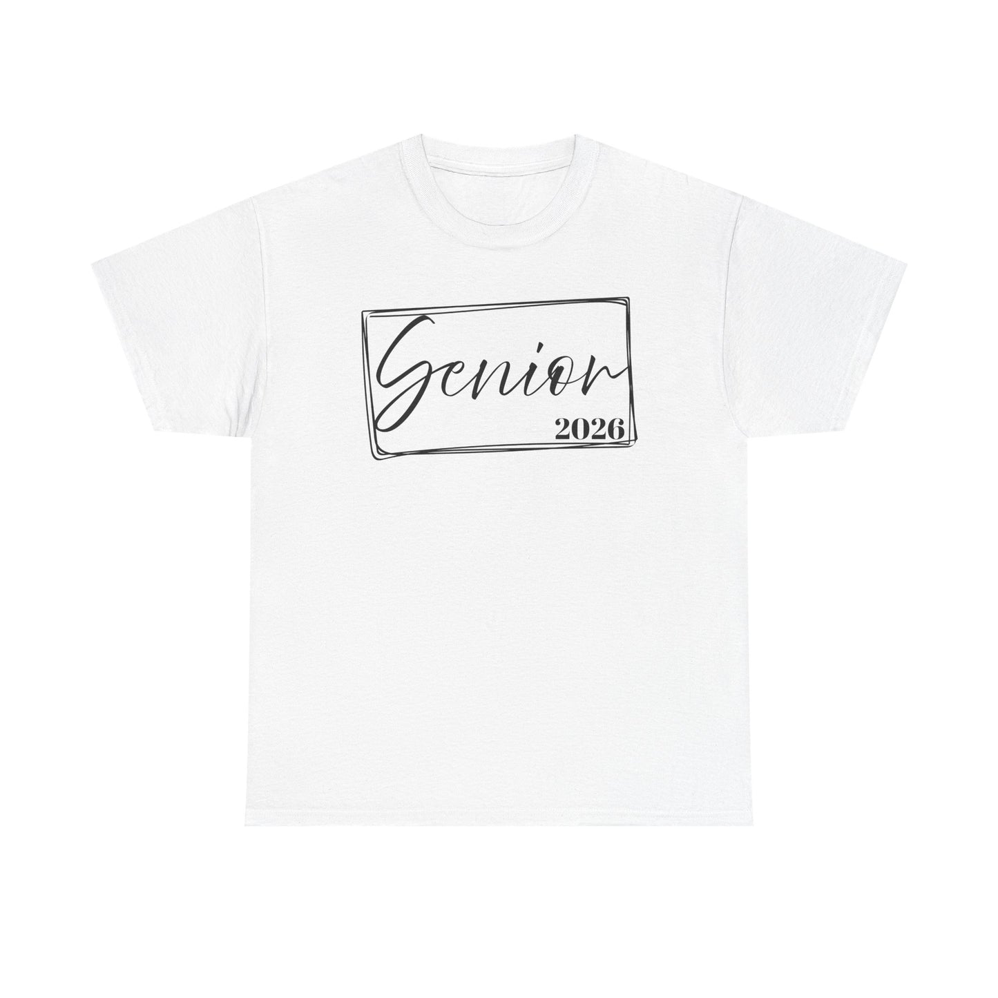 Senior 2026 Unisex Heavy Cotton Tee, Back to School Shirt, Teacher Gift, Kids Clothing, Classroom Style, Educational Apparel