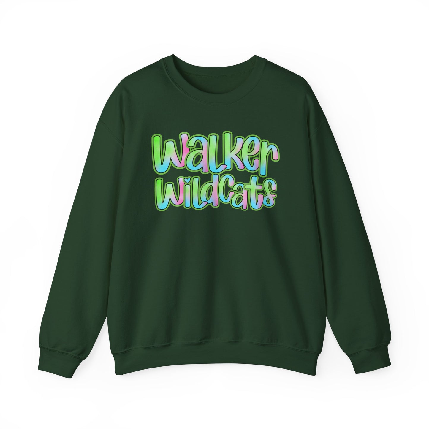 Walker Wildcats Crewneck Sweatshirt, Cozy Unisex Sweatshirt, Perfect Gift for Birthdays, Casual Wear, Wildcat Theme Apparel, Walker, La WHS, WJH