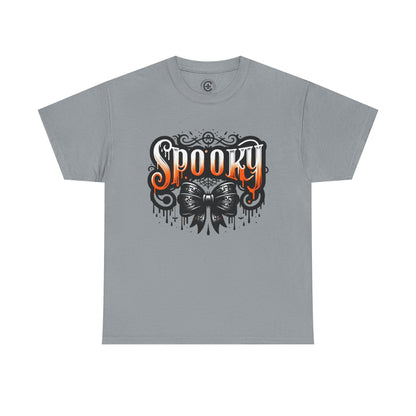 Spooky Themed Unisex Heavy Cotton Tee, Halloween Shirt, Fall Fashion, Ghostly Tee, Graphic Tee, Casual Wear