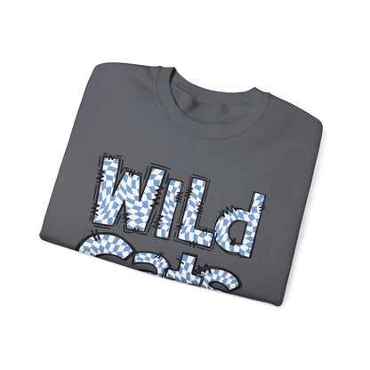 SAMS Wildcats Crewneck Sweatshirt with Heart Design, Comfortable Unisex Sweatshirt, Perfect Gift for School Spirit