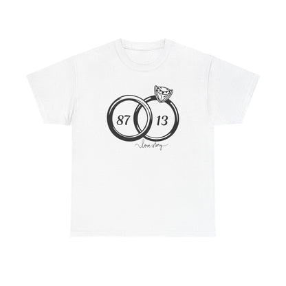 Wedding of the Century, 87 & 13, It's a Love Story Unisex Heavy Cotton Tee,