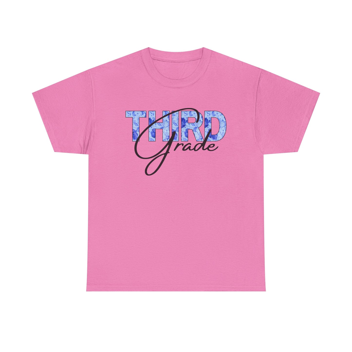 Third Grade Unisex Heavy Cotton Tee, Back to School Shirt, Teacher Gift, Kids Clothing, Classroom Style, Educational Apparel