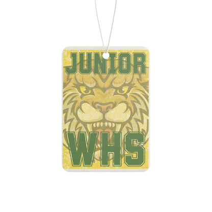 Personalized Junior WHS Wildcat Car Air Freshener, High School Spirit, Car Decor, Gift for Students, Aromatic Freshener, Unique School Pride