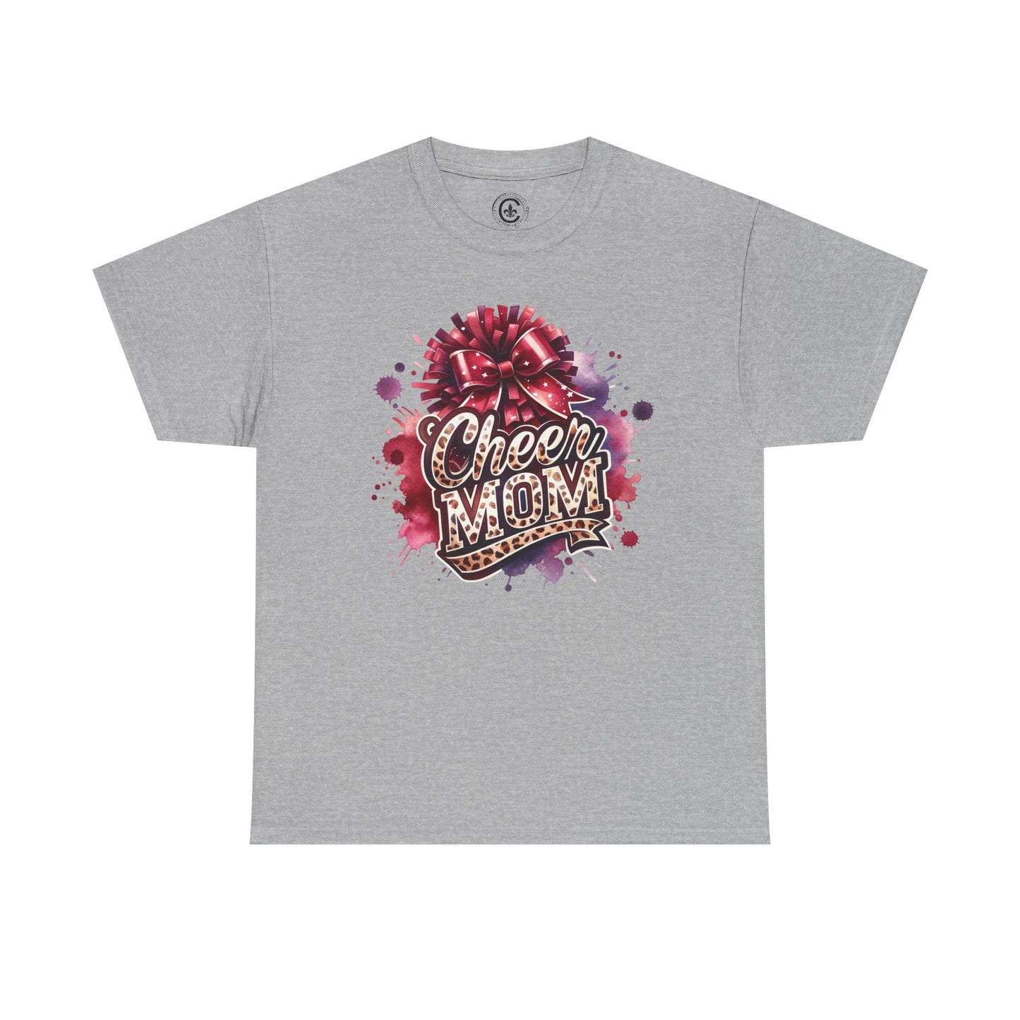 Cheer Mom Unisex Heavy Cotton Tee | Cheerleading Gift, Sports Apparel, Team Spirit Shirt, Mom T-Shirt, Game Day Outfit