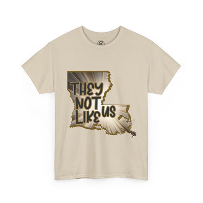 Louisiana Pride Unisex Heavy Cotton Tee | They Not Like Us, Southern Statement Shirt, Gift for Locals, Casual Wear, Streetwear