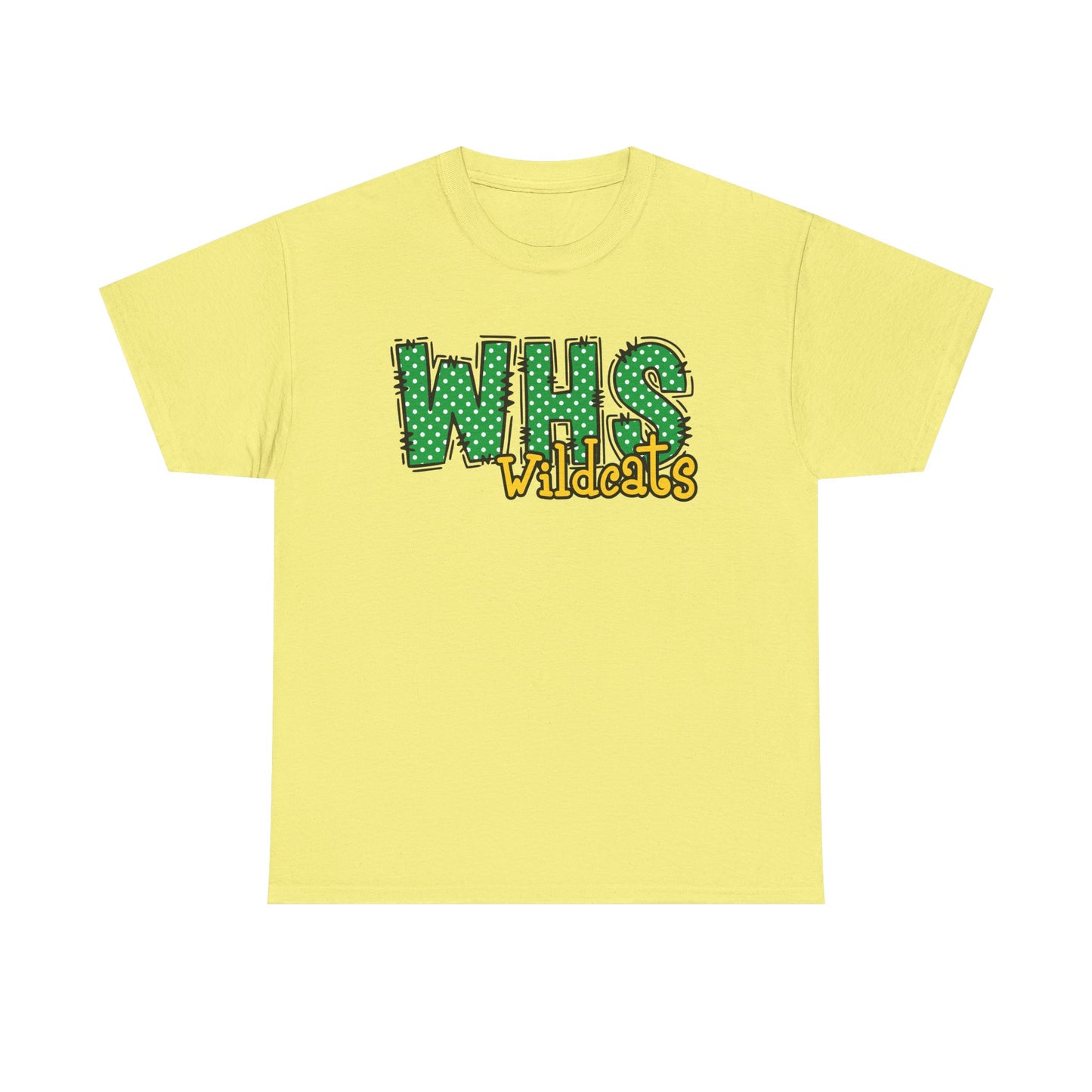 WHS Wildcats Unisex Heavy Cotton Tee | School Spirit Shirt, Team Apparel, Graphic Tee, Casual Wear, Gift for Students