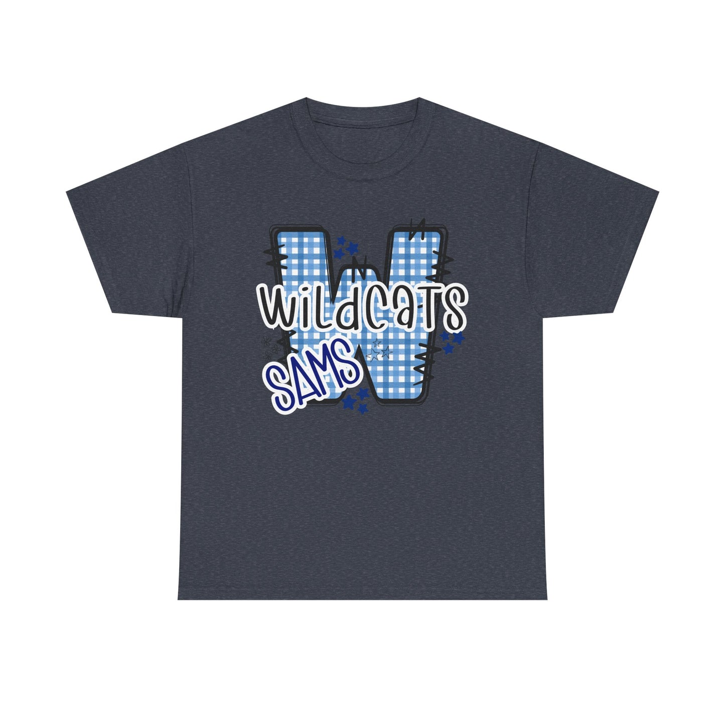 SAMS Wildcats, Whimsical on a Unisex Tshirt, St Amant Middle School
