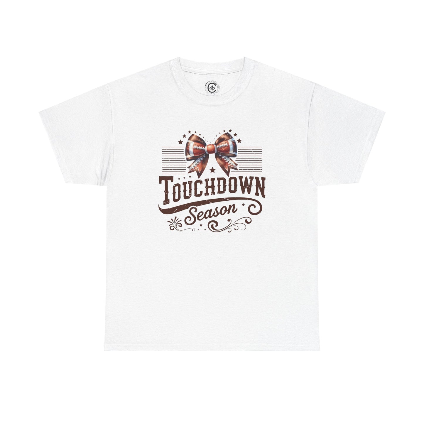 Touchdown Season Unisex Heavy Cotton Tee, Football Fan Shirt, Game Day Outfit, Sports Tee, Gift for Fans