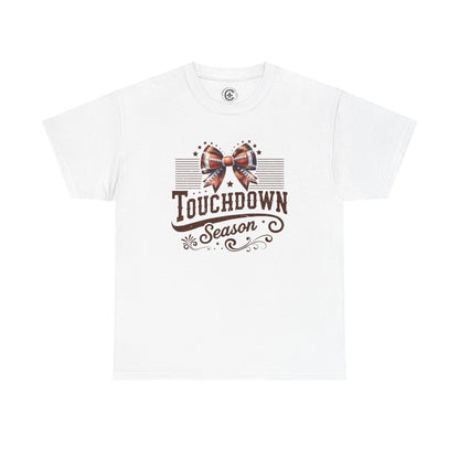 Touchdown Season Unisex Heavy Cotton Tee, Football Fan Shirt, Game Day Outfit, Sports Tee, Gift for Fans