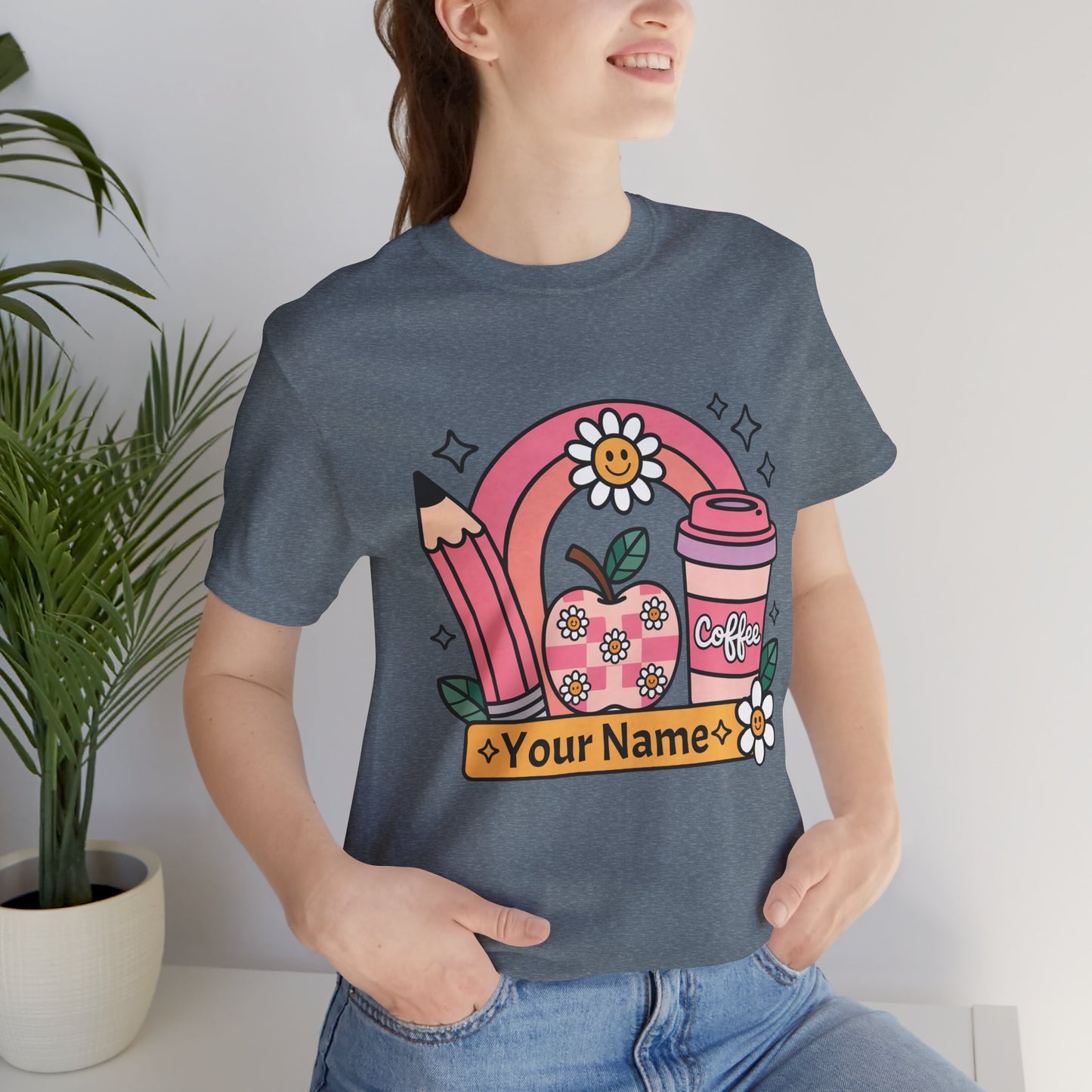 Personalized Teacher Tee, Gift for Educators, Back to School