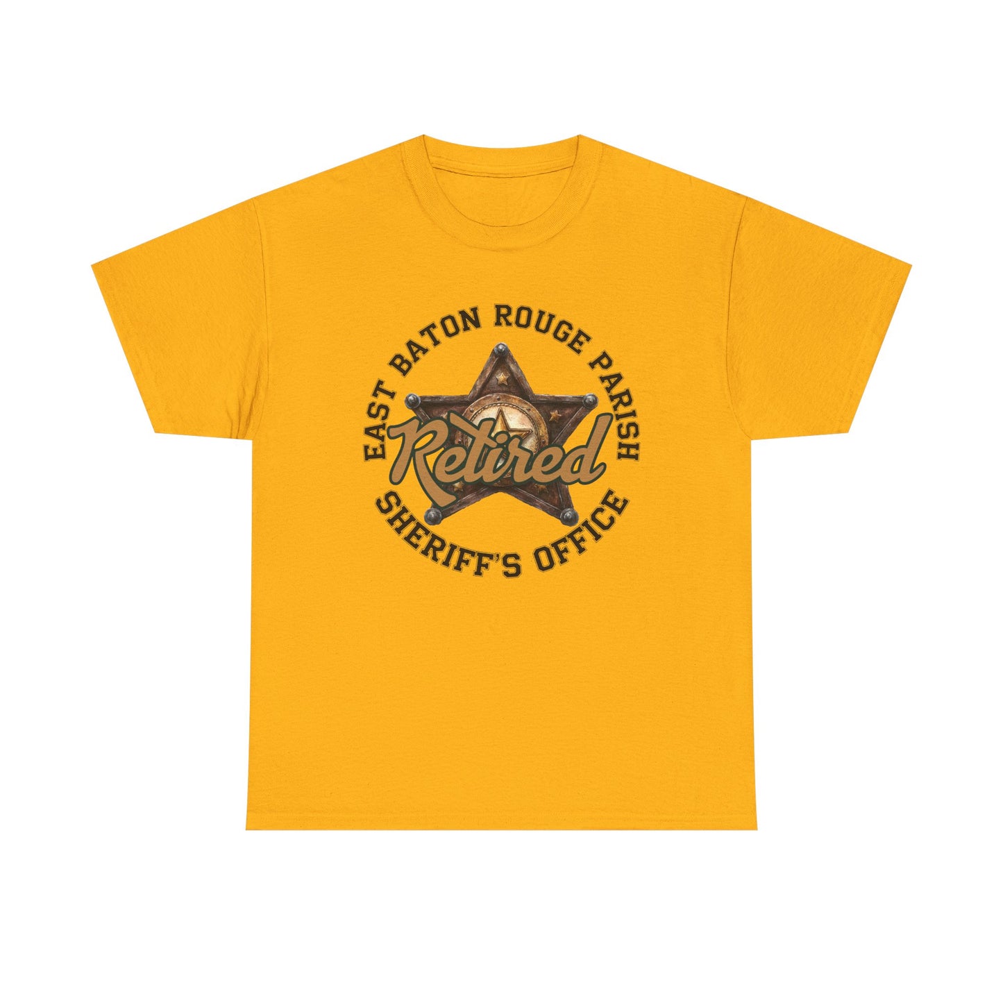 EBRSO Retired Sheriff Heavy Cotton Tee, Unisex Tee, Law Enforcement Gift, Retirement Celebration T-shirt