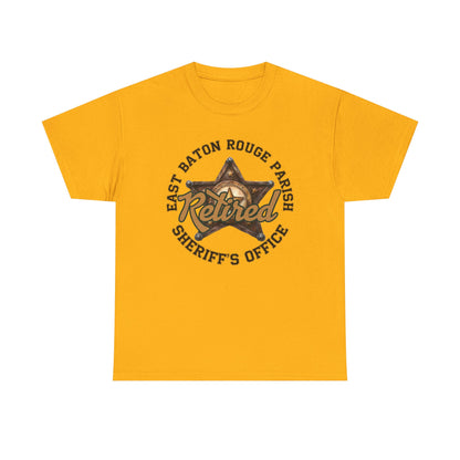 EBRSO Retired Sheriff Heavy Cotton Tee, Unisex Tee, Law Enforcement Gift, Retirement Celebration T-shirt