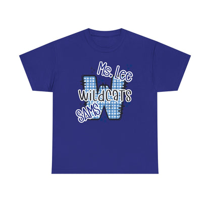 Personalized, SAMS Wildcats, Whimsical on a Unisex Tshirt, St Amant Middle School