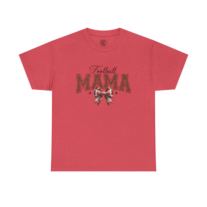 Football Mama Unisex Heavy Cotton Tee | Perfect for Game Day, Sports Events, Gifts for Moms, Casual Wear, Tailgate Parties