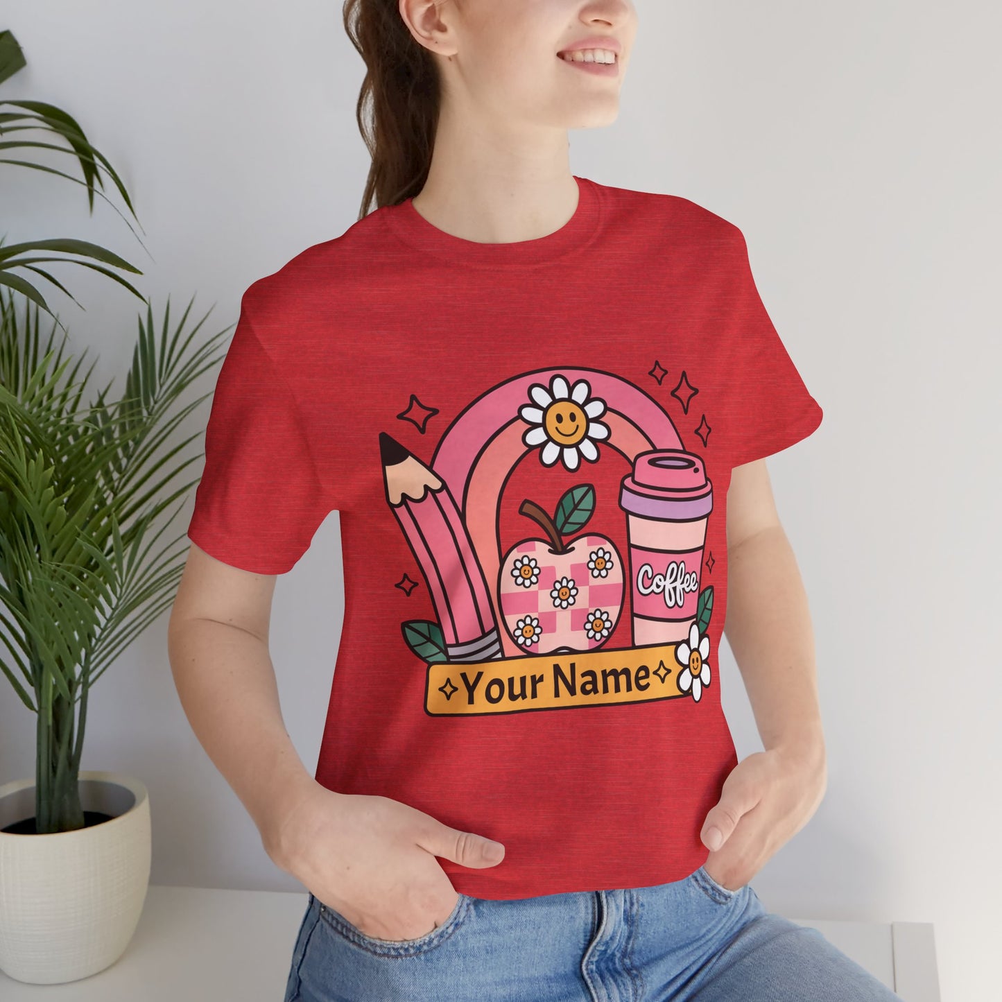 Personalized Teacher Tee, Gift for Educators, Back to School