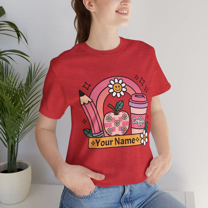Personalized Teacher Tee, Gift for Educators, Back to School