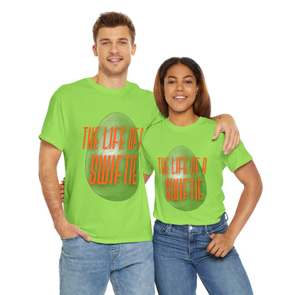 The life of a Swiftie with a green glitter easter egg - Unisex Heavy Cotton T-Shirt Music Lover Shirt, TS12 12 Swiftie