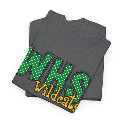WHS Wildcats Unisex Heavy Cotton Tee | School Spirit Shirt, Team Apparel, Graphic Tee, Casual Wear, Gift for Students