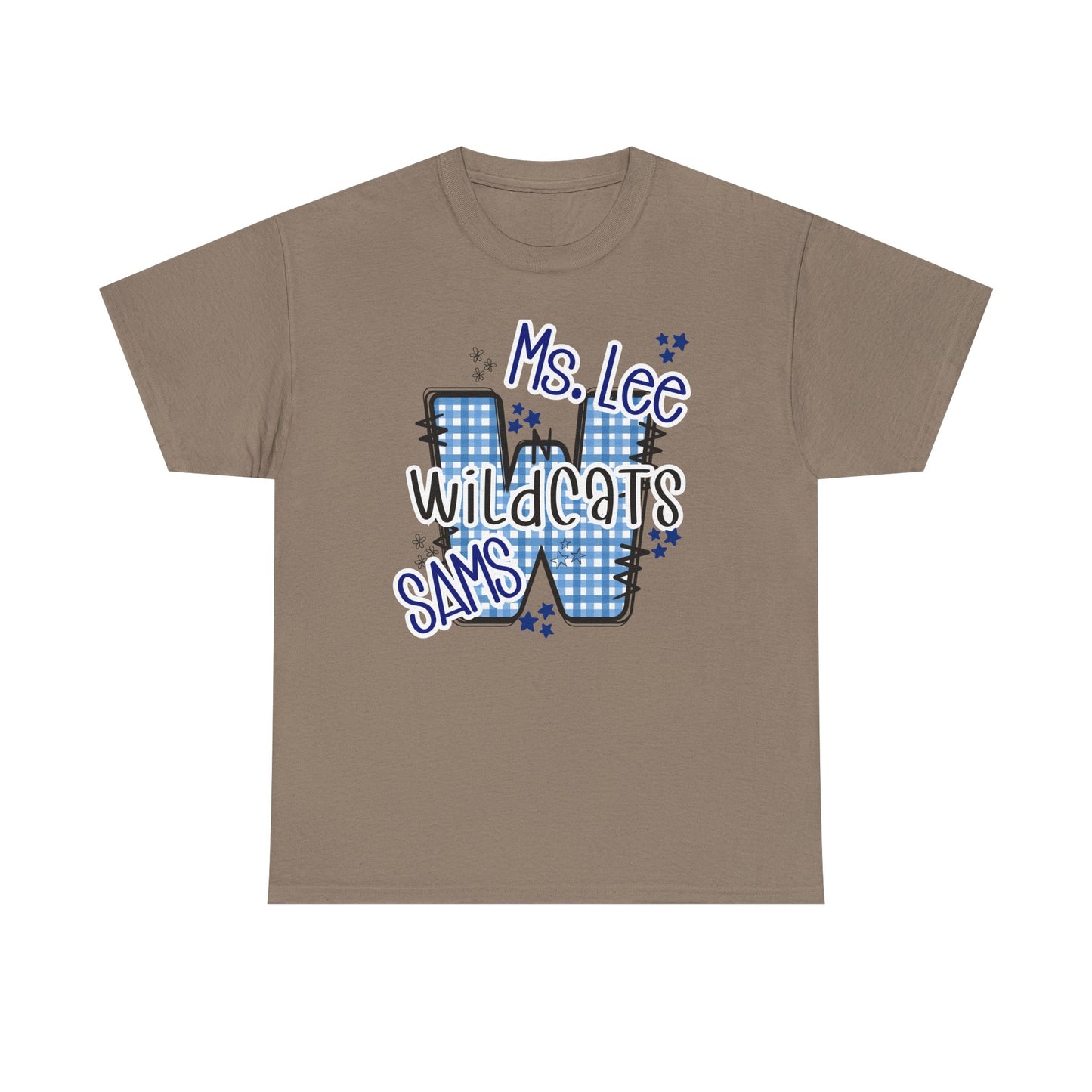 Personalized, SAMS Wildcats, Whimsical on a Unisex Tshirt, St Amant Middle School