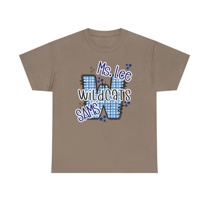 Personalized, SAMS Wildcats, Whimsical on a Unisex Tshirt, St Amant Middle School