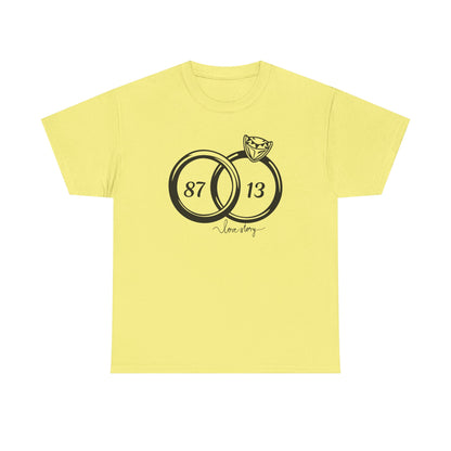Wedding of the Century, 87 & 13, It's a Love Story Unisex Heavy Cotton Tee,