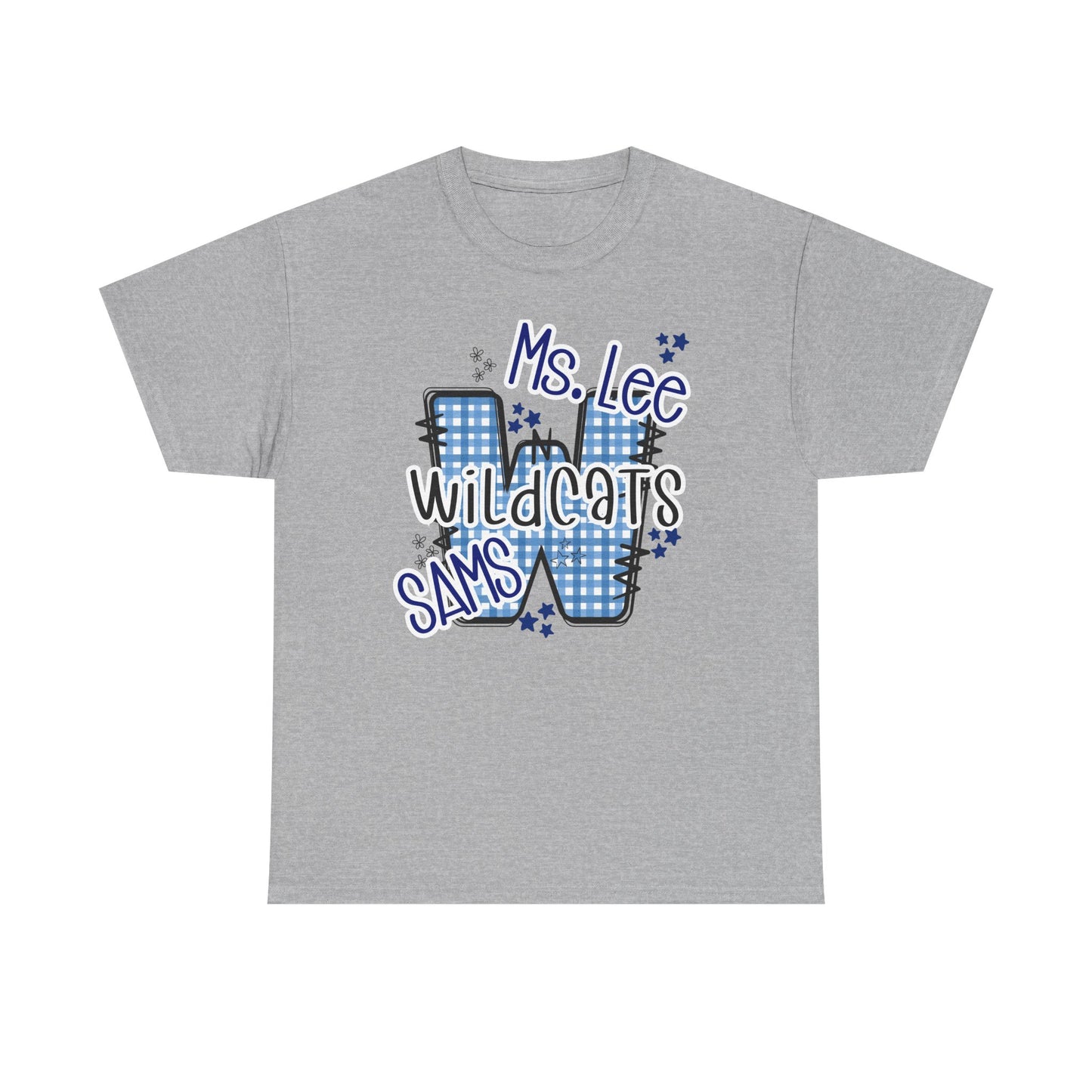 Personalized, SAMS Wildcats, Whimsical on a Unisex Tshirt, St Amant Middle School