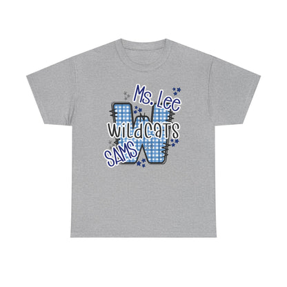 Personalized, SAMS Wildcats, Whimsical on a Unisex Tshirt, St Amant Middle School