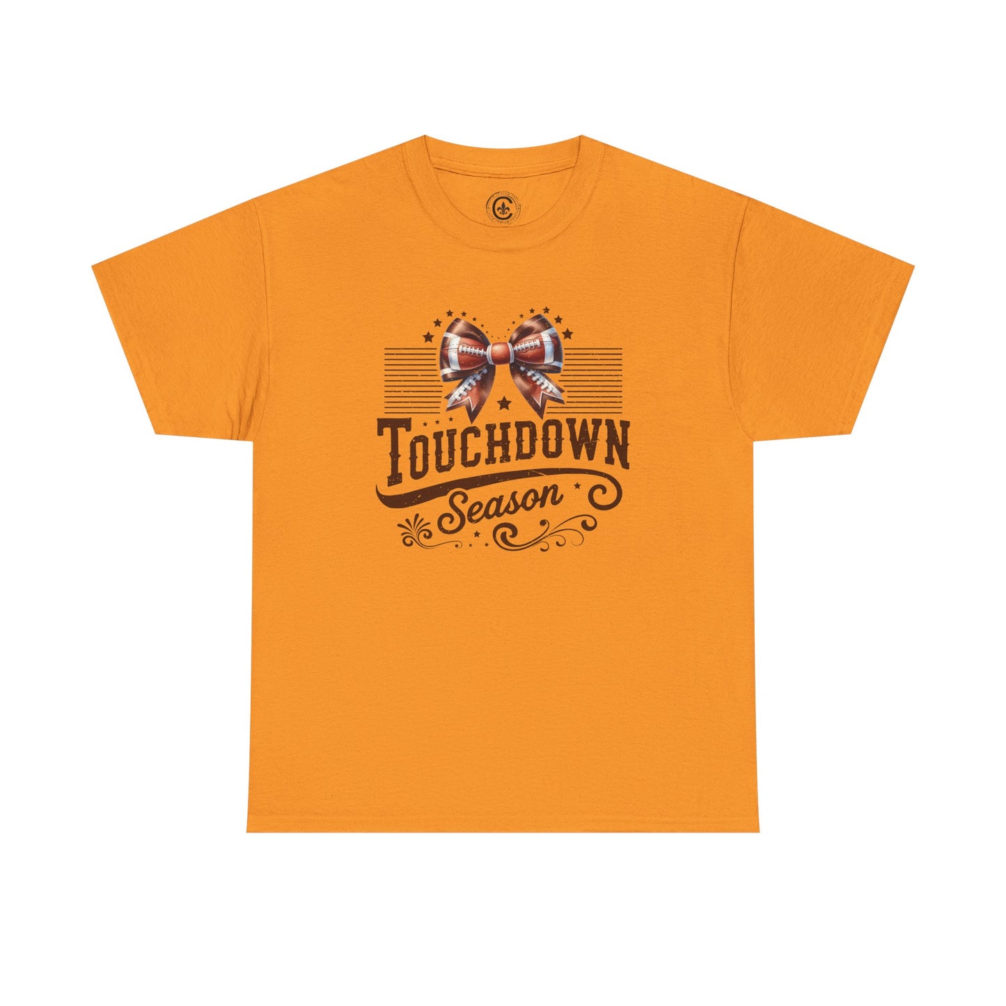 Touchdown Season Unisex Heavy Cotton Tee, Football Fan Shirt, Game Day Outfit, Sports Tee, Gift for Fans