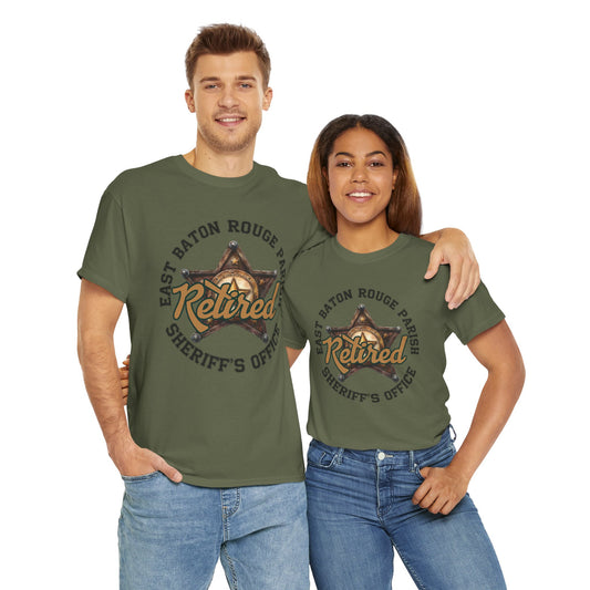 EBRSO Retired Sheriff Heavy Cotton Tee, Unisex Tee, Law Enforcement Gift, Retirement Celebration T-shirt