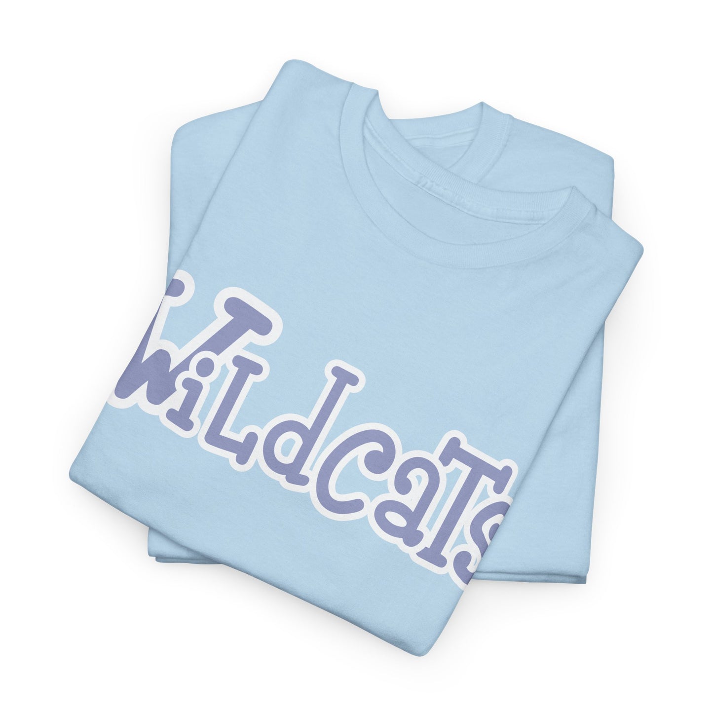 Blue Wildcats Unisex Tee, Cute Cotton Shirt, School Spirit Apparel