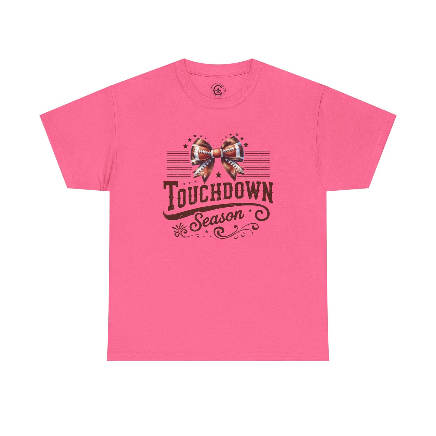 Touchdown Season Unisex Heavy Cotton Tee, Football Fan Shirt, Game Day Outfit, Sports Tee, Gift for Fans