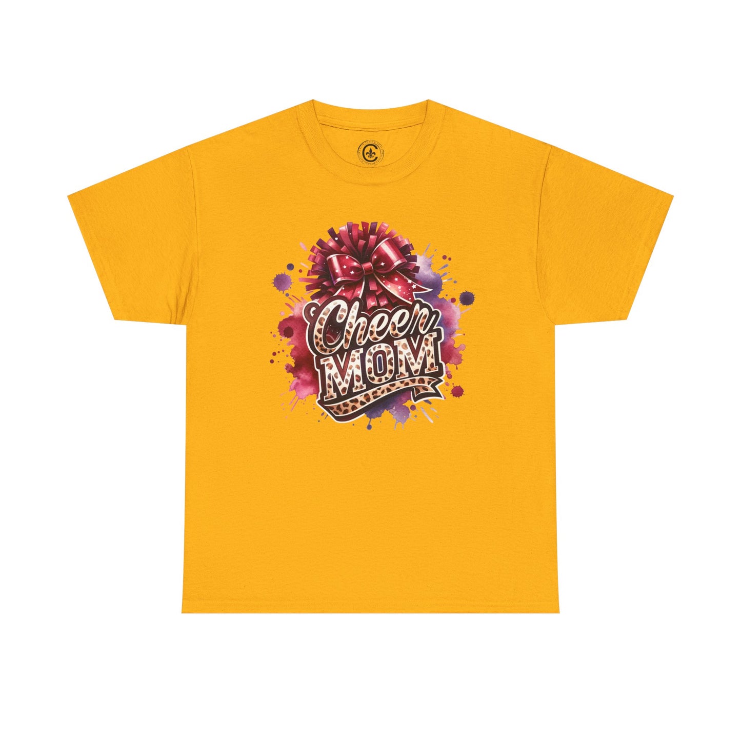 Cheer Mom Unisex Heavy Cotton Tee | Cheerleading Gift, Sports Apparel, Team Spirit Shirt, Mom T-Shirt, Game Day Outfit