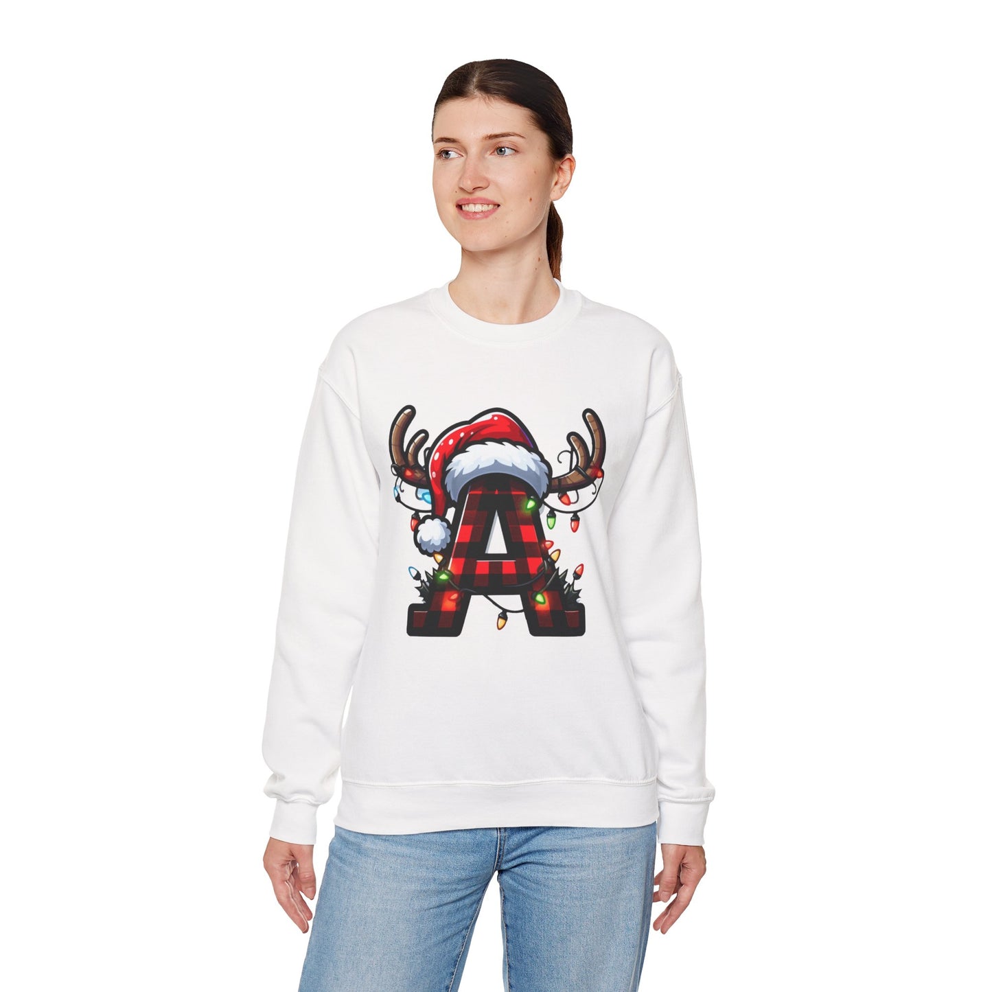 Festive Monogram A Christmas Sweatshirt, Cozy Holiday Crewneck, Personalized Gift for Him/Her, Perfect for Winter Celebrations, Family [...]