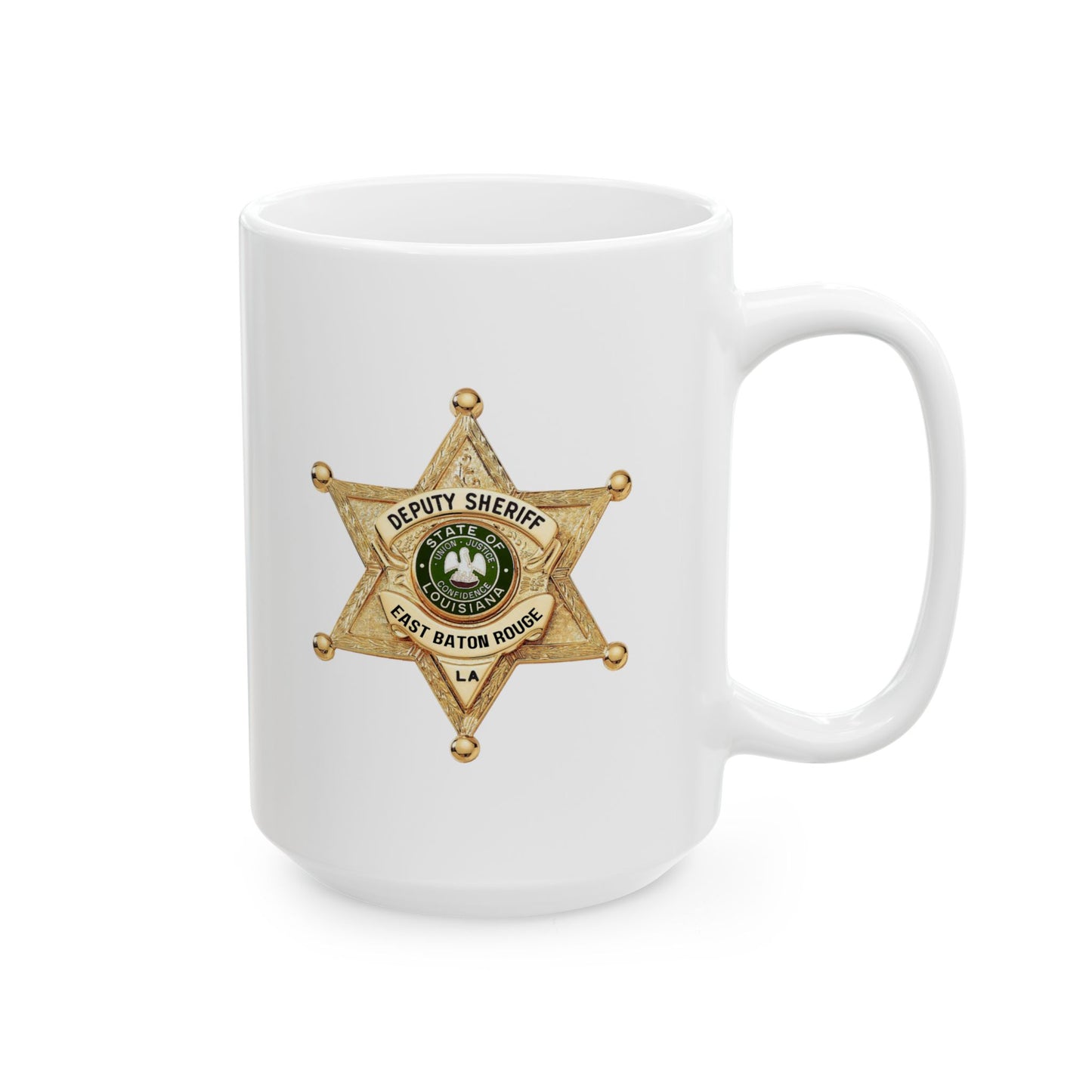 EBRSO DEPUTY, Badge, Sheriff Star Ceramic Mug, Perfect Gift for Police Officers, Law Enforcement Fans, Birthday, Holiday