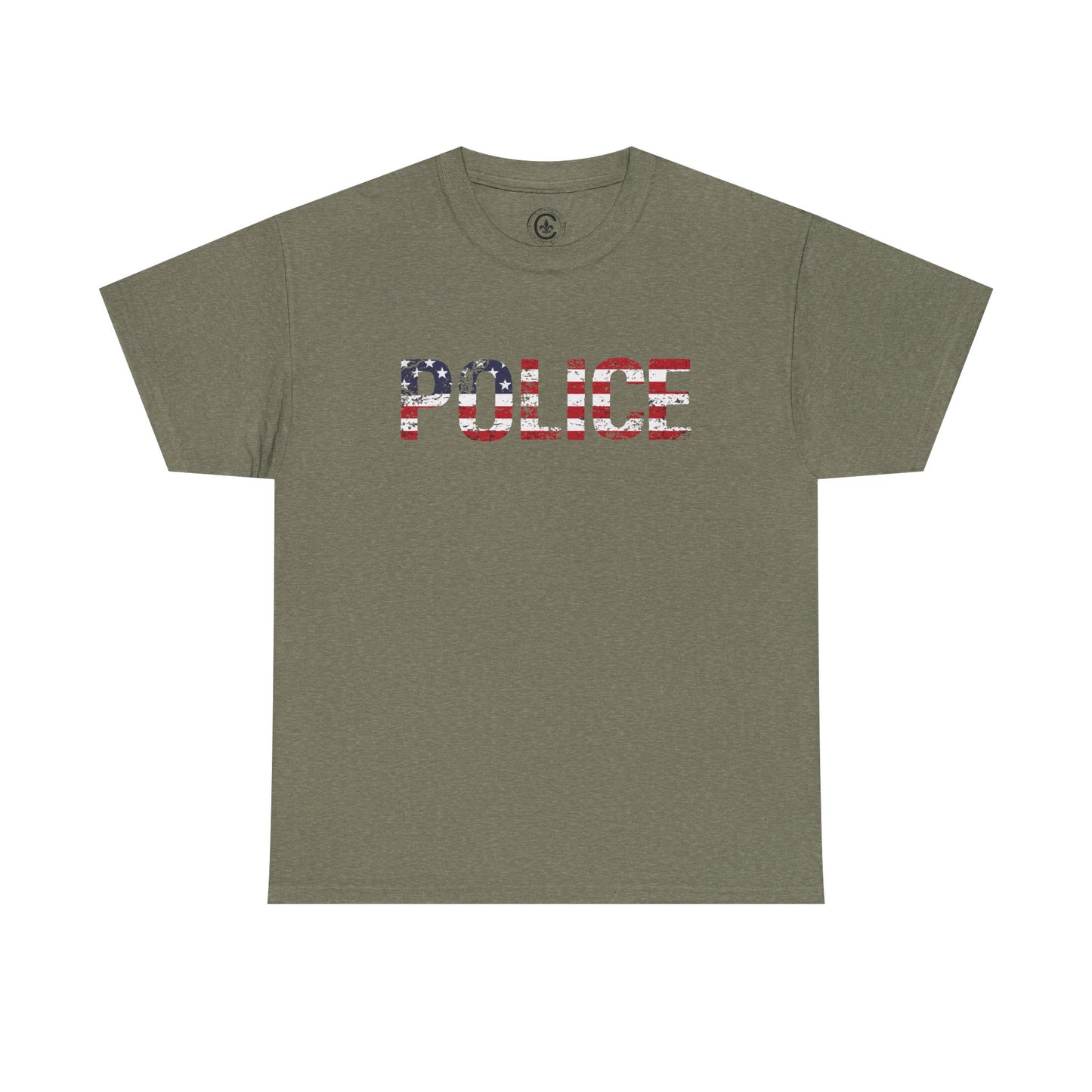 Police Flag Graphic Tee, T-Shirt, Unisex Humor Shirt, Gifts for Friends, Casual Wear, law enforcement