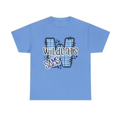 SAMS Wildcats, Whimsical on a Unisex Tshirt, St Amant Middle School