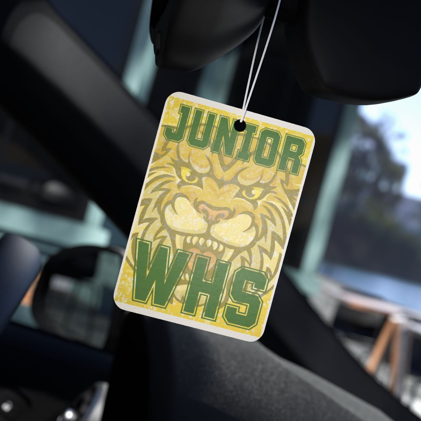 Personalized Junior WHS Wildcat Car Air Freshener, High School Spirit, Car Decor, Gift for Students, Aromatic Freshener, Unique School Pride