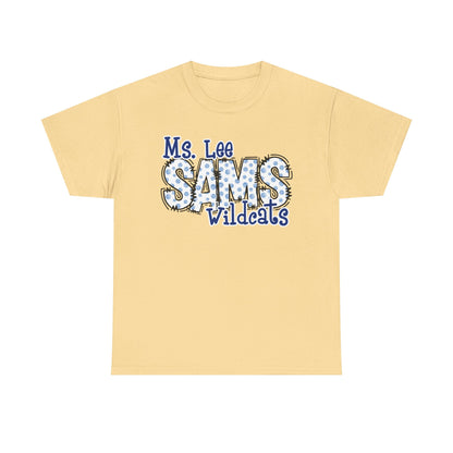 Personalized, SAMS Wildcats, Whimsical on a Unisex Tshirt, St Amant Middle School