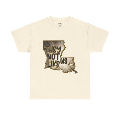 Louisiana Pride Unisex Heavy Cotton Tee | They Not Like Us, Southern Statement Shirt, Gift for Locals, Casual Wear, Streetwear