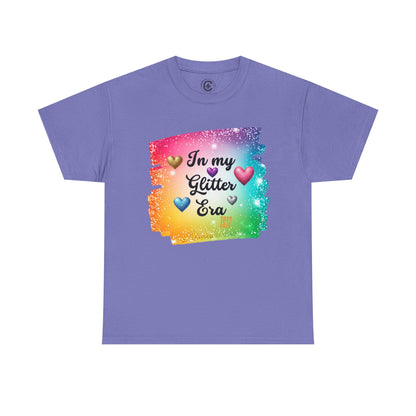 In My Glitter Era Tee - Unisex Heavy Cotton T-Shirt, Perfect for Celebrations, Pride Events, Birthday Gifts, Casual Wear, Colorful Fashion