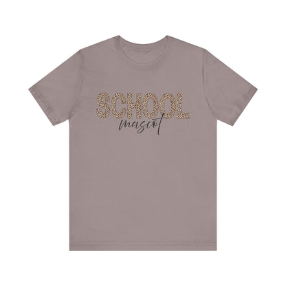 Leopard Custom School and Mascot School Spirit Tee | Unisex Short Sleeve T-Shirt for Back to School, Teachers, Students, Graduation, School Events