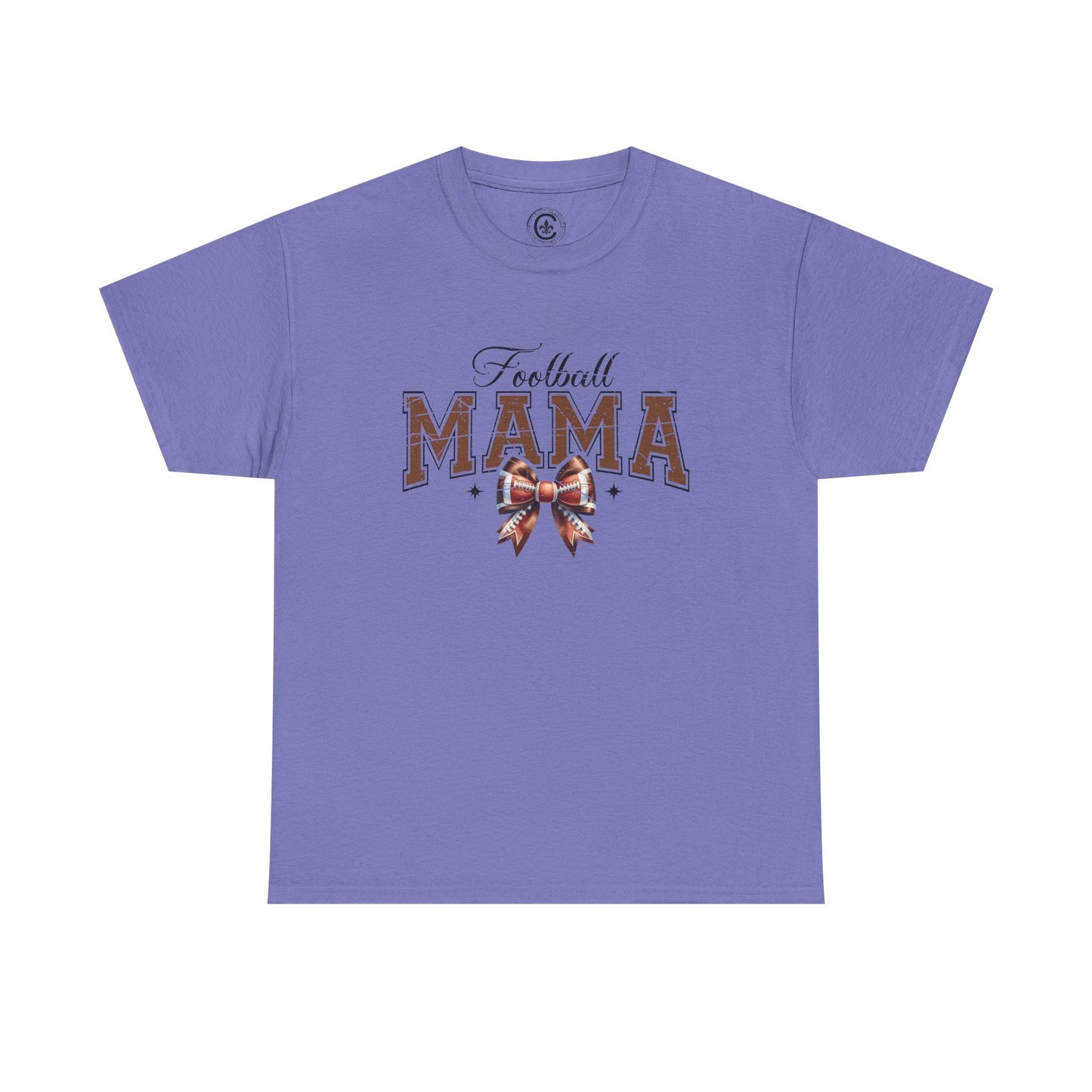 Football Mama Unisex Heavy Cotton Tee | Perfect for Game Day, Sports Events, Gifts for Moms, Casual Wear, Tailgate Parties