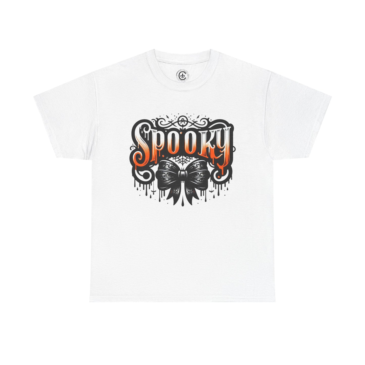 Spooky Themed Unisex Heavy Cotton Tee, Halloween Shirt, Fall Fashion, Ghostly Tee, Graphic Tee, Casual Wear