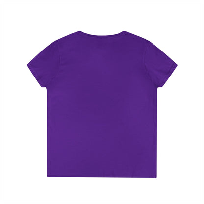 Vibrant Graphic Tee, Ladies' V-Neck T-Shirt, Fun Casual Wear, Perfect for Gifts, Everyday Style, BISH I'M FROM Louisiana