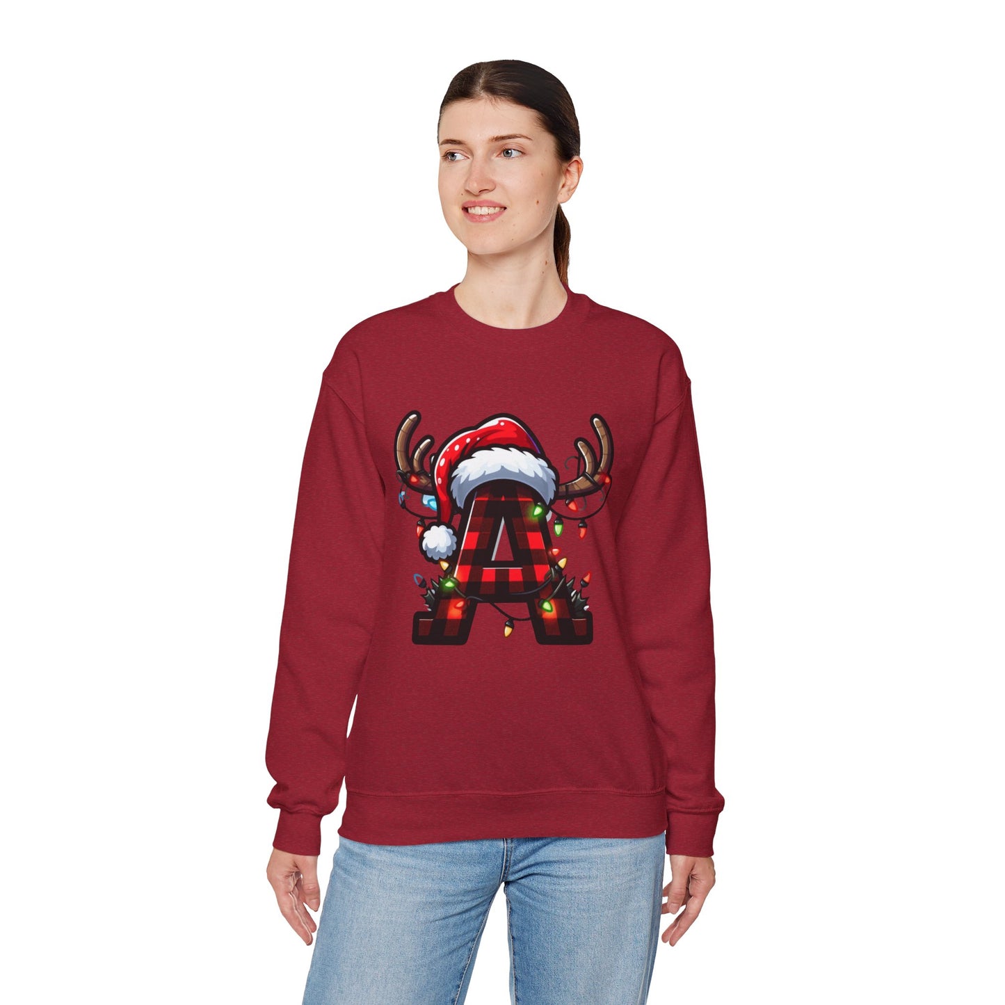 Festive Monogram A Christmas Sweatshirt, Cozy Holiday Crewneck, Personalized Gift for Him/Her, Perfect for Winter Celebrations, Family [...]